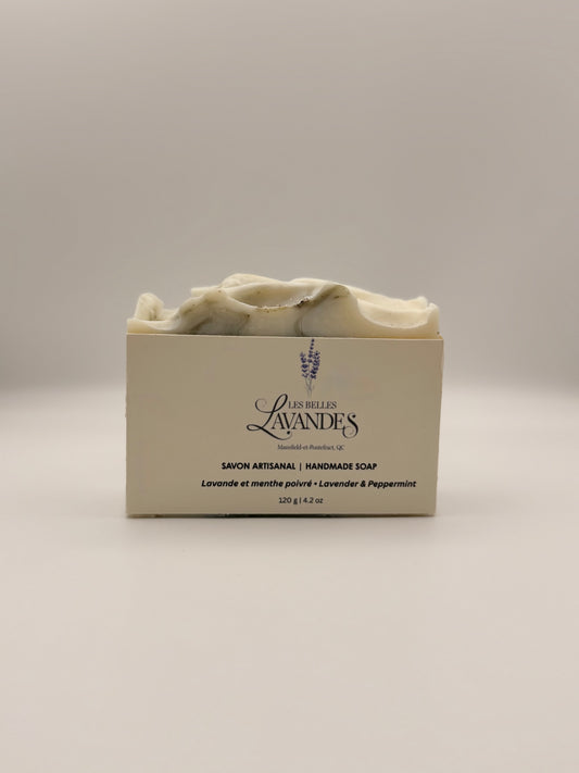Savon lavande et menthe poivrée